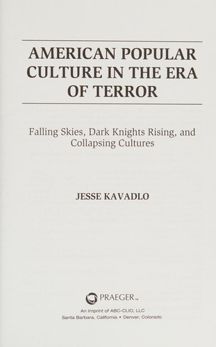 American popular culture in the era of terror