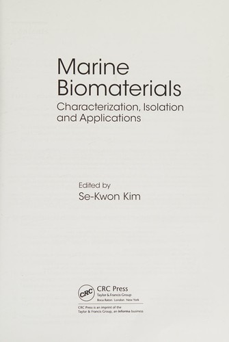 Marine Biomaterials