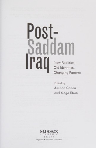 Post-Saddam Iraq