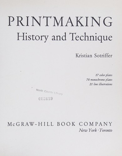 Printmaking; history and technique