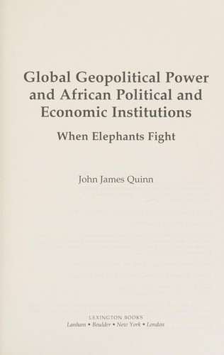 Global Geopolitical Power and African Political and Economic Institutions