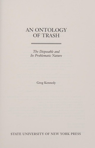 Ontology of Trash