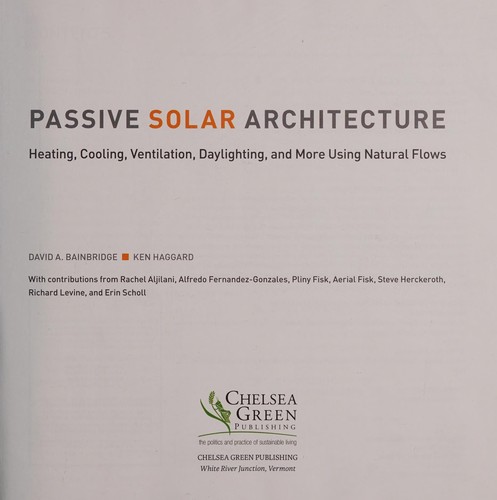 Passive solar architecture