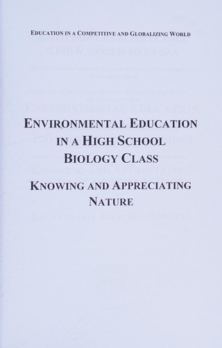 Environmental education in a high school biology class