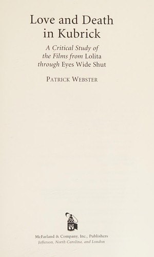 Love and death in Kubrick