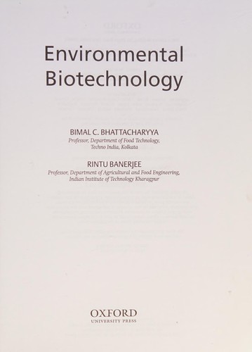 Environmental Biotechnology
