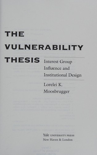 The vulnerability thesis