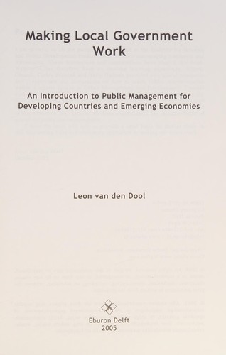 Making local government work
