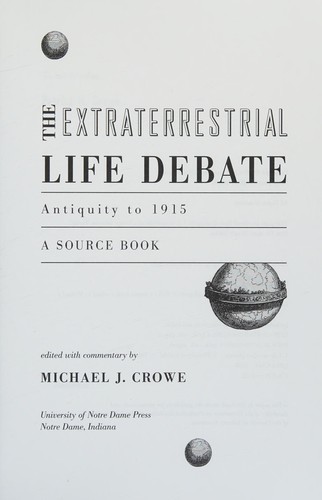 The extraterrestrial life debate, antiquity to 1915