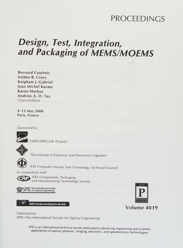 Design, Test, Integration, and Packaging of Mems/Moems