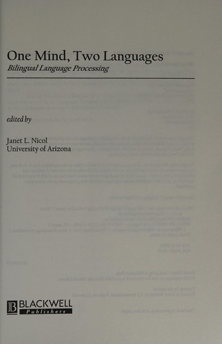 One mind, two languages