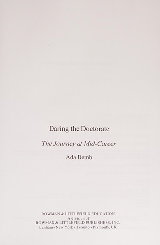 Daring the Doctorate