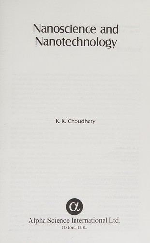 Nanoscience and Nanotechnology
