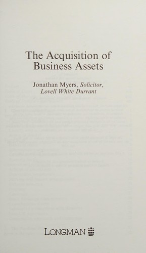 The acquisition of business assets