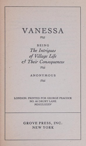 Vanessa (Victorian Library)