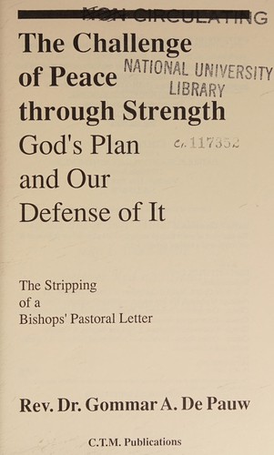 The challenge of peace through strength