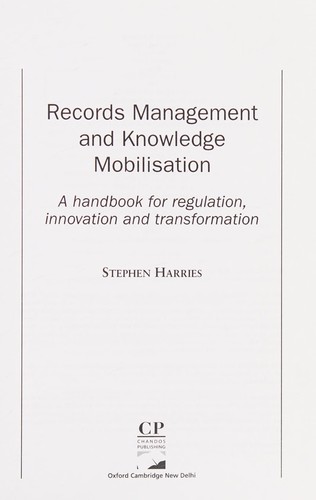 Records Management and Knowledge Mobilisation