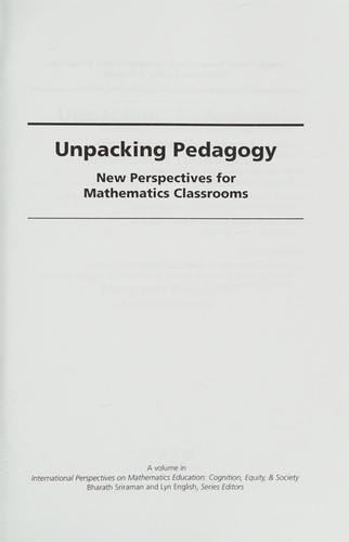 Unpacking pedagogy