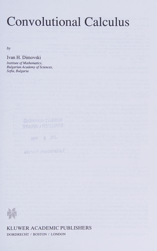 Convolutional calculus