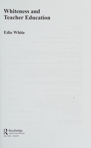 Whiteness and teacher education