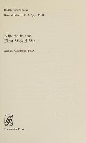 Nigeria in the First World War