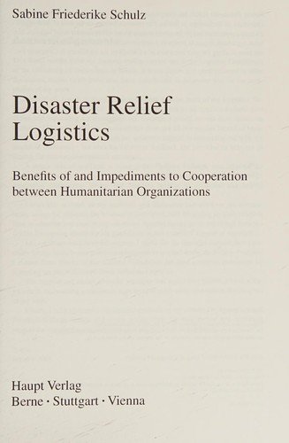 Disaster relief logistics