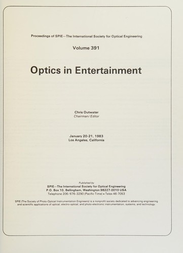 Optics in entertainment