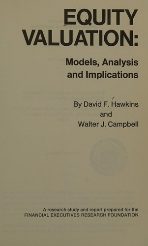 Equity valuation