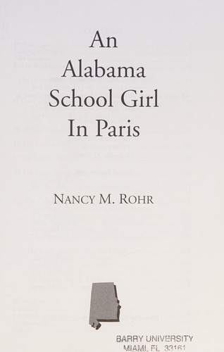 An Alabama school girl in Paris, 1842-1844