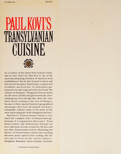 Paul Kovi's Transylvanian cuisine