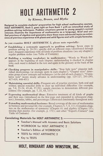Holt arithmetic