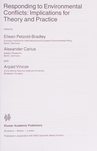 Responding to environmental conflicts