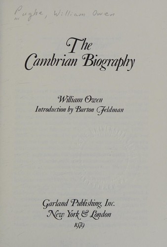 The Cambrian biography