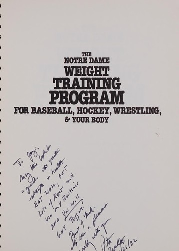 The Notre Dame weight-training program for baseball, hockey, wrestling & your body