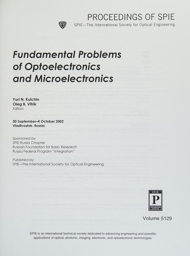 Fundamental problems of optoelectronics and microelectronics