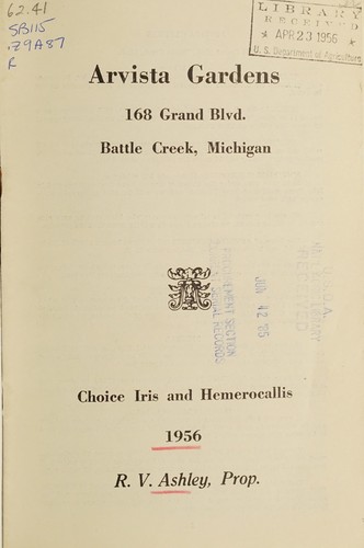Choice iris and hemerocallis, 1956