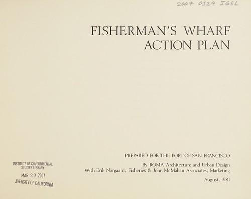 Fisherman's Wharf action plan