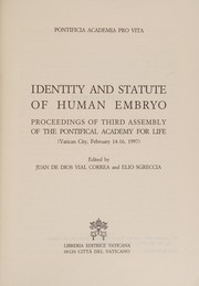 Identity and statute of human embryo