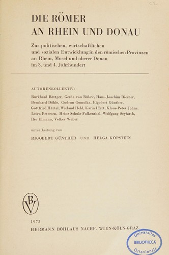 Die Römer an Rhein und Donau