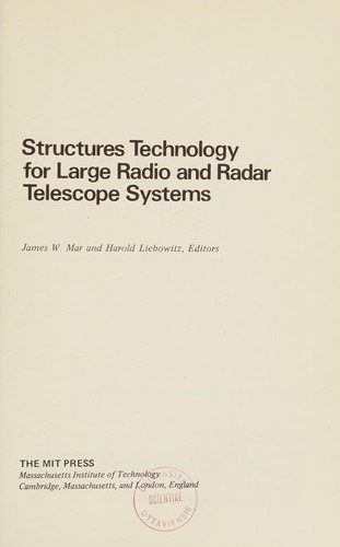 Structures technology for large radio and radar telescope systems