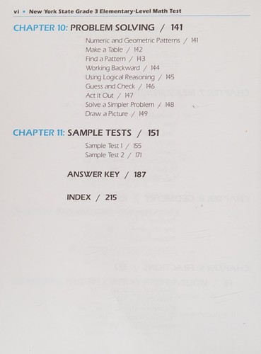 New york State grade 3 elementary-level math test