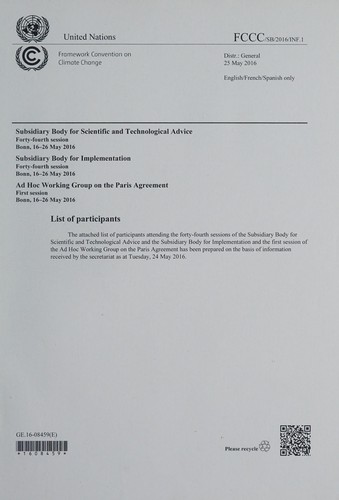 List of participants
