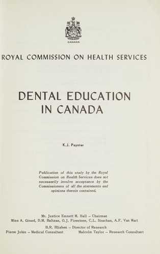 Dental education in Canada