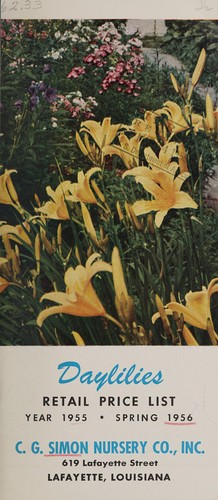 Daylilies, retail price list
