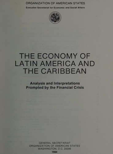 The Economy of Latin America and the Caribbean