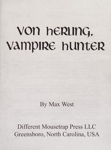 Von Herling, vampire hunter