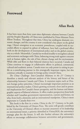 The China challenge
