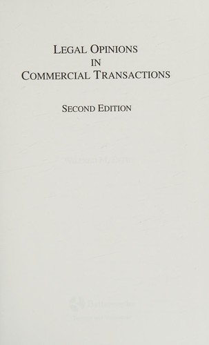 Legal opinions in commercial transactions