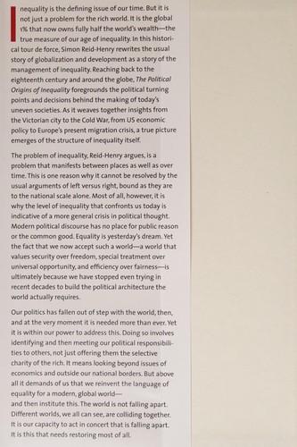 The political origins of inequality