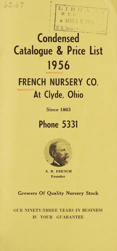 Condensed catalogue & price list, 1956